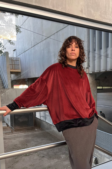 Buzo Glow Cereza