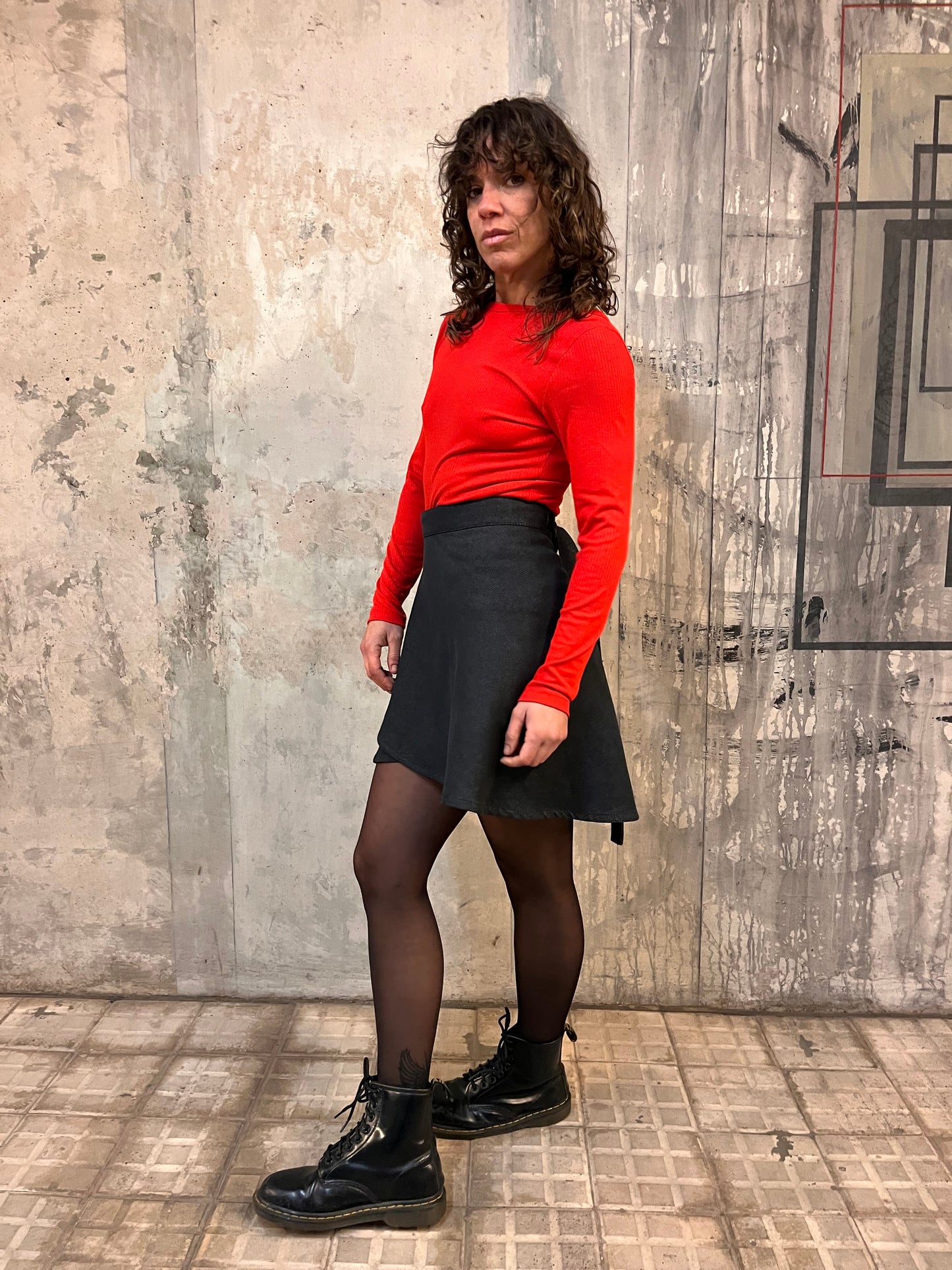Akina Manga Larga Roja
