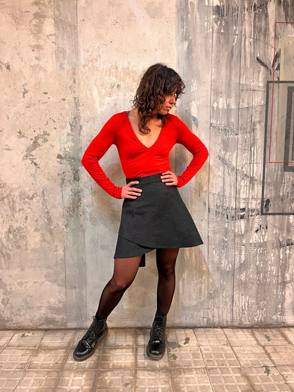 Akina Manga Larga Roja