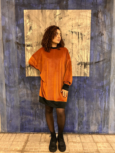 Vestido Glow Cobre